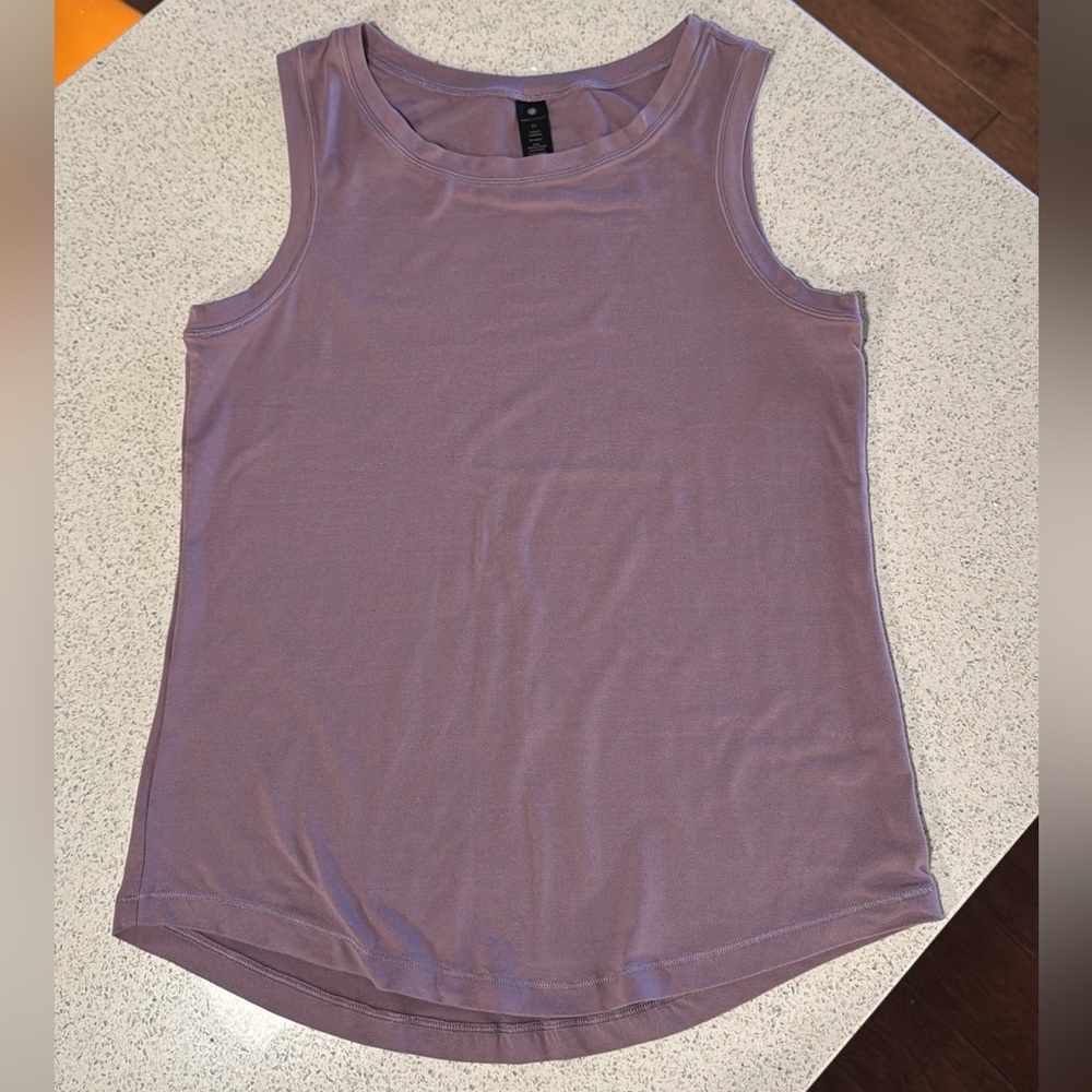 Sleeveless Activewear Tank Top - Lavender Mauve